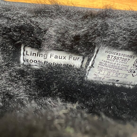 Sperry Float Cozy Slip On Boat Shoes Womens 8 Faux Fur Lined Casual Black NEW - Picture 7 of 9